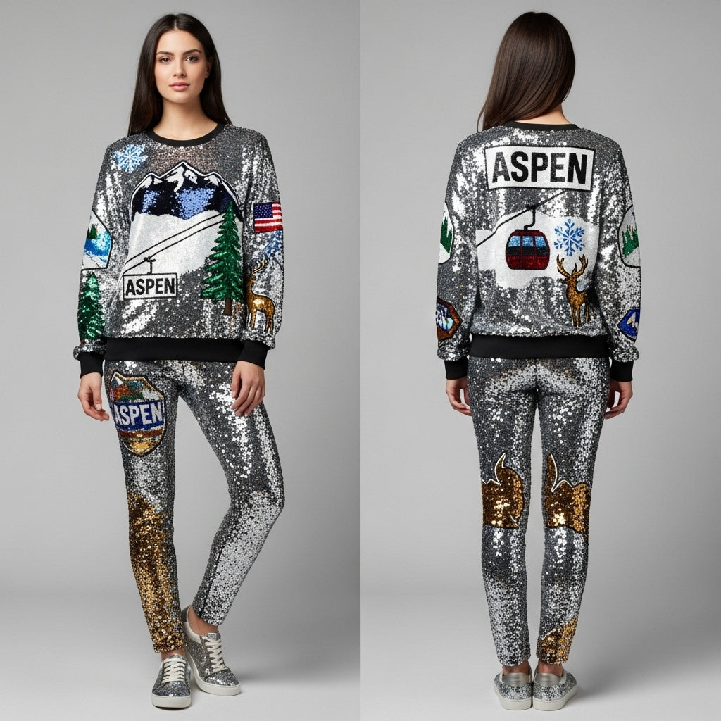 Aspen sequin set￼