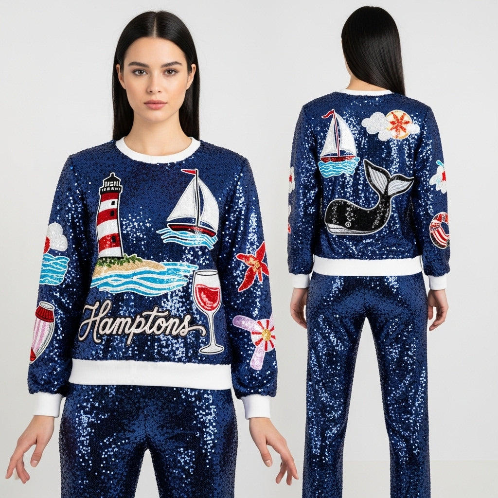 The Hampton sequin set