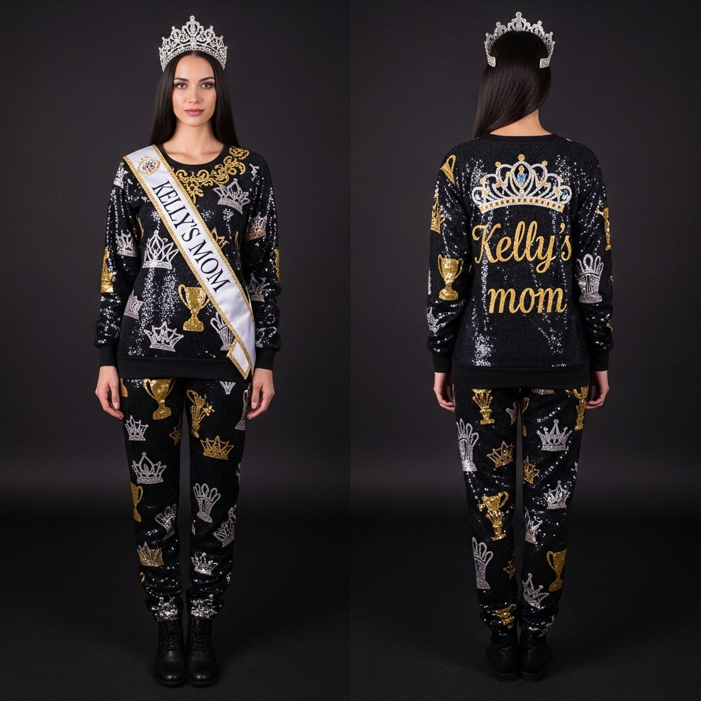 Custom pageant mom sweatshirts ￼