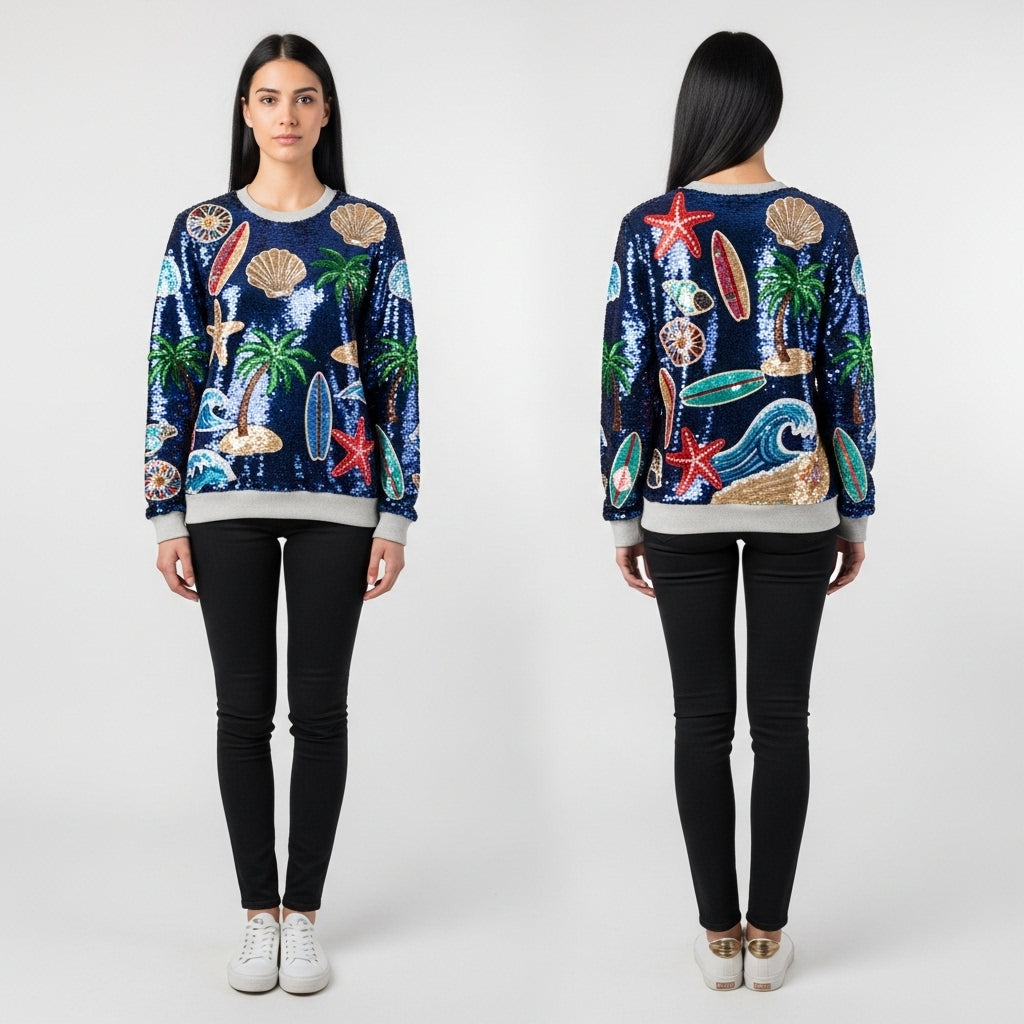 Be Beachy sweatshirt ￼