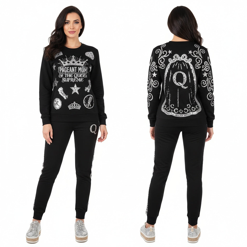 Custom pageant mom sweatshirts ￼