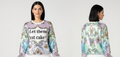 Let them eat cake pastel sequin ￼ sweatshirt ￼
