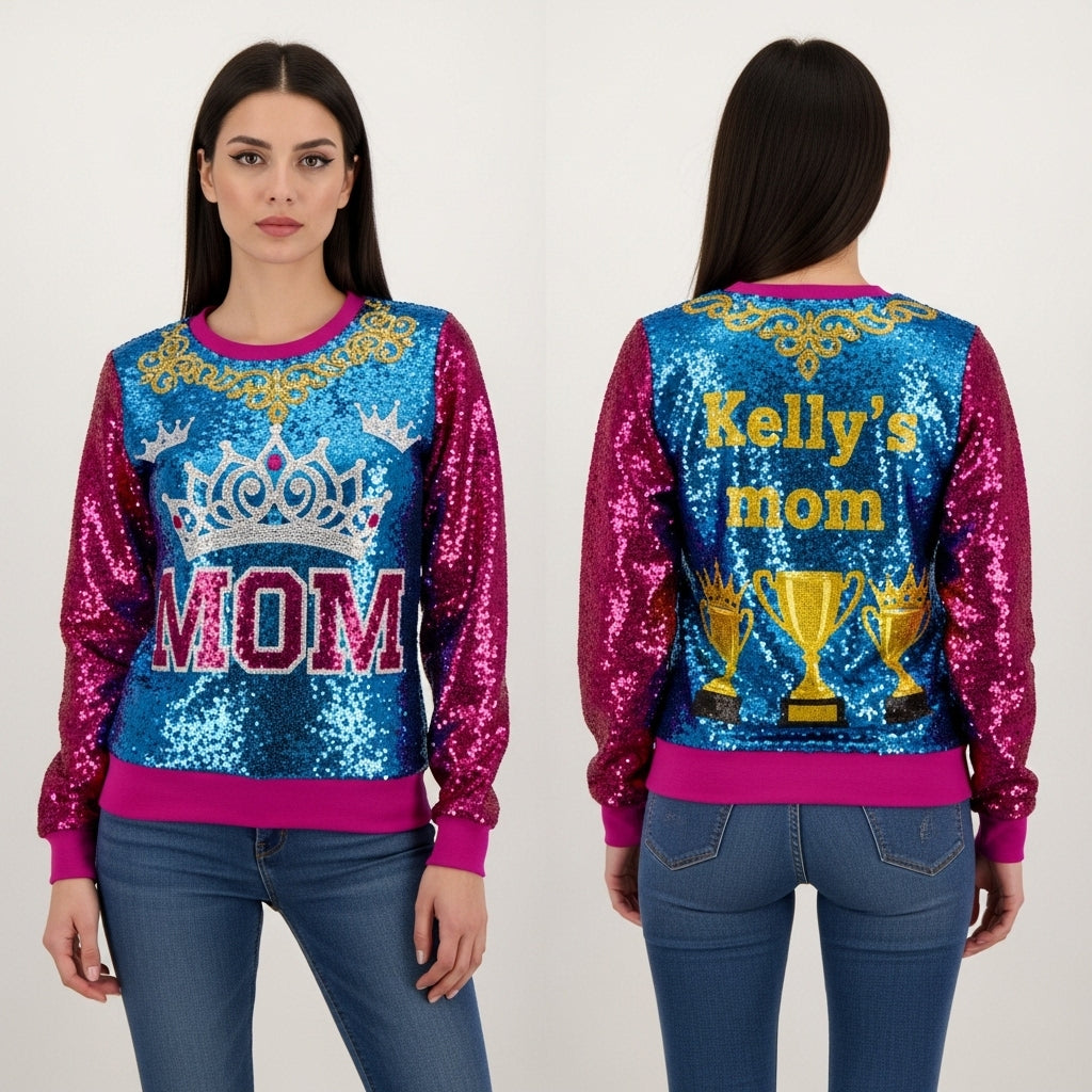 Custom pageant mom sweatshirts ￼