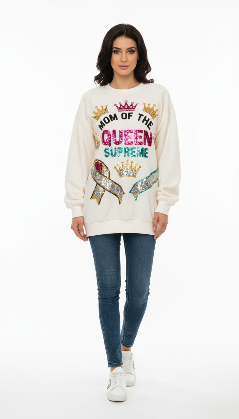 Custom pageant mom sweatshirts ￼