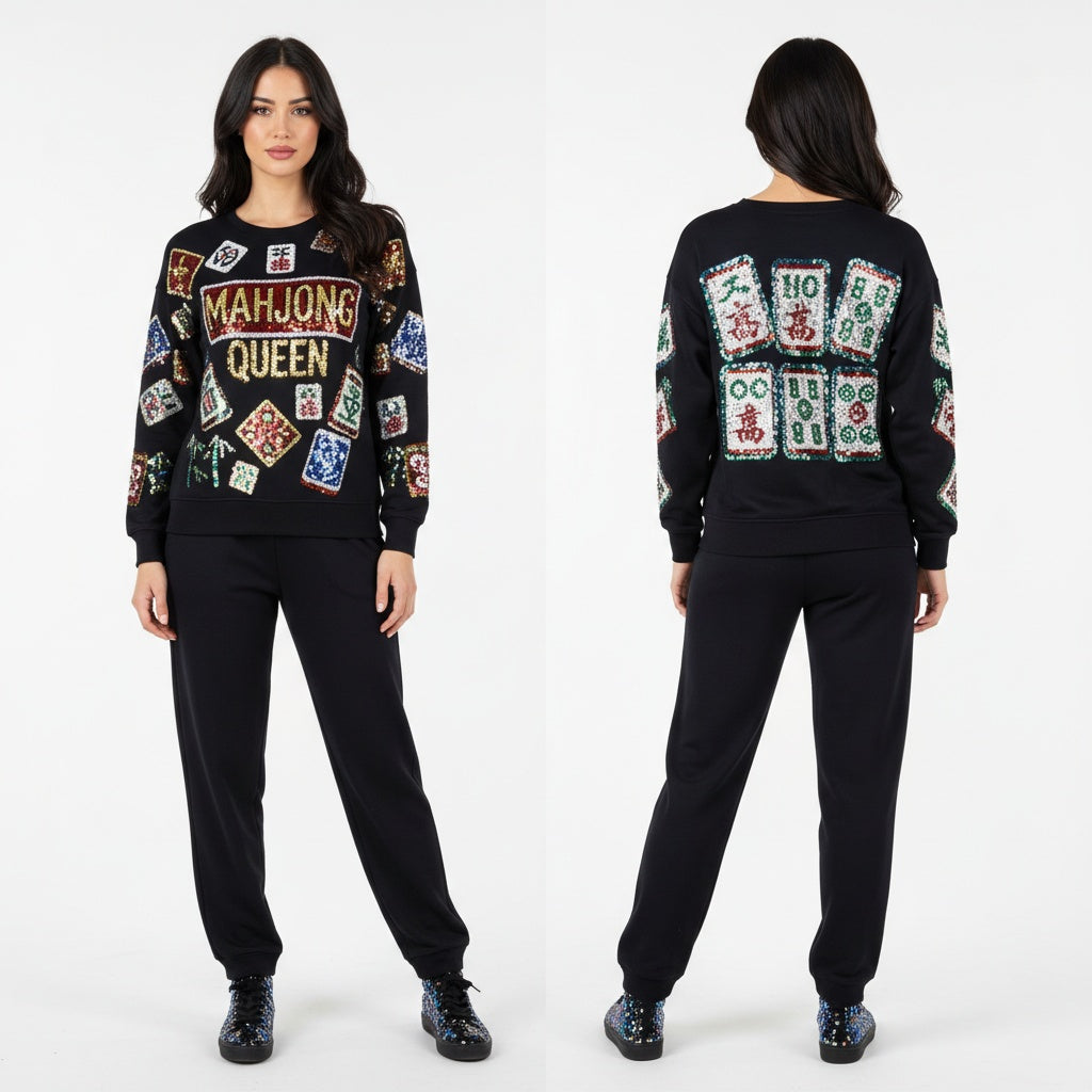Mahjong queen sweatshirt